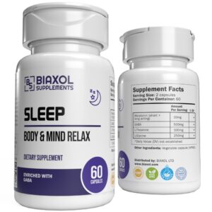 Biaxol Sleep Body & Mind Relax Front & Back
